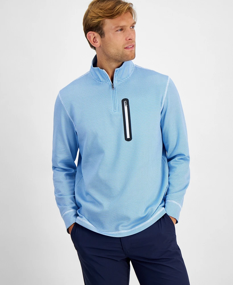 Club Room Men's Golf Tech Quarter-Zip Sweatshirt