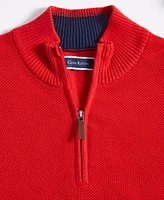 Club Room Men's Quarter-Zip Textured Cotton Sweater, Created for Macy's