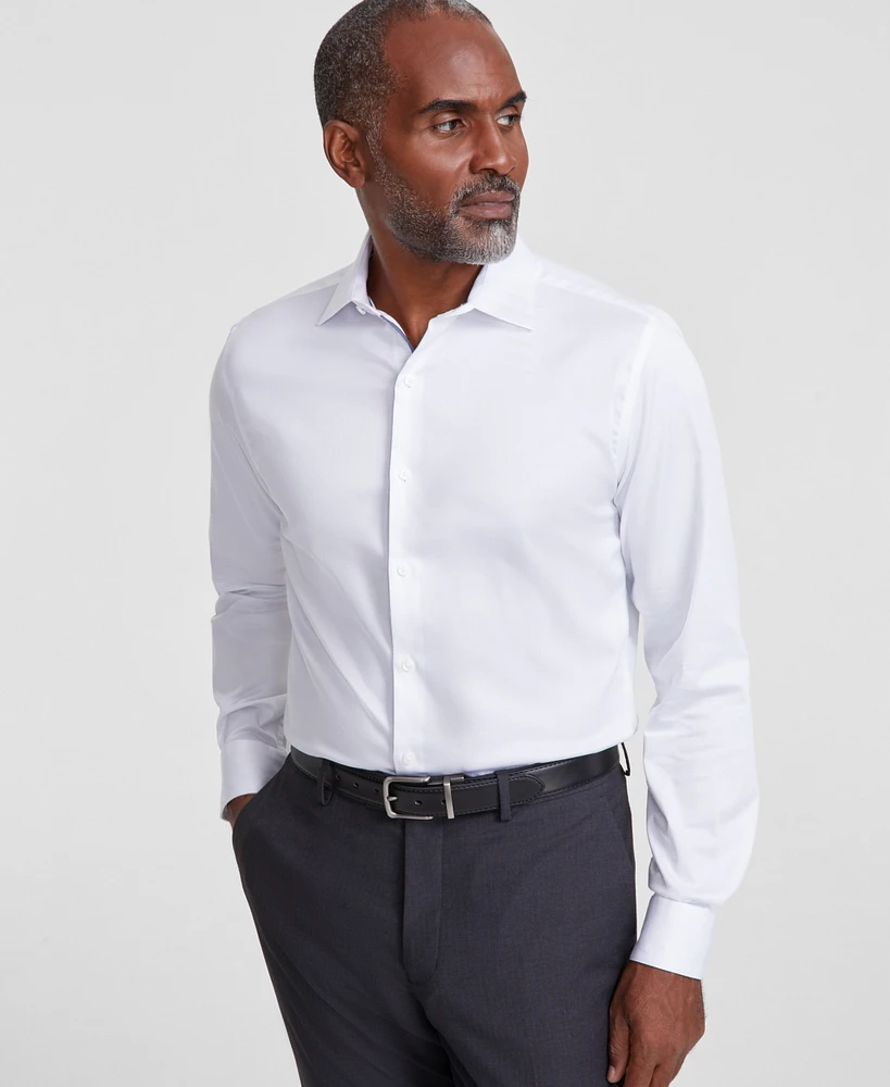 Bar Iii Men's Spread-Collar Sateen Dress Shirt, Created for Macy's