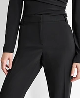 Dkny Women's Modern Fit Flat-Front Trousers