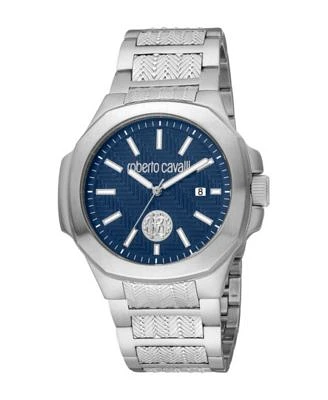 Roberto Cavalli Mens Classic Blue Dial Watch Rc5g050m0065