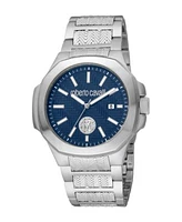 Roberto Cavalli Mens Classic Blue Dial Watch Rc5g050m0065