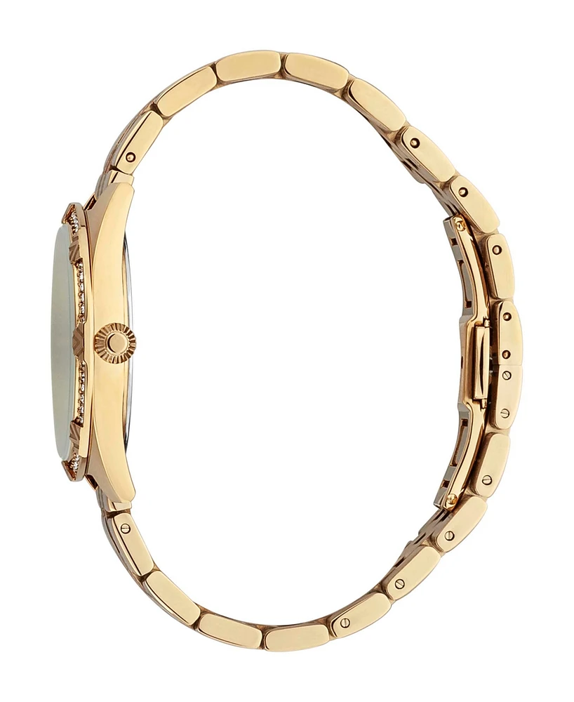 Roberto Cavalli Women's Quartz Gold-tone Stainless Steel Watch 34mm