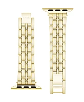 Nine West Women's Gold-Tone Alloy Link Bracelet Designed for 38/40/41mm Apple Watch - Gold