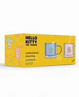 JoyJolt Hello Kitty and Friends LittleTwinStars Double Wall Coffee Mugs, Set of 2