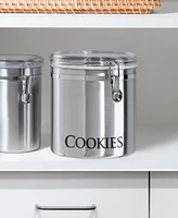 Oggi 150oz Jumbo Stainless Steel "Cookies" Clamp Canister