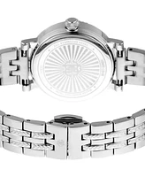 Roberto Cavalli Women's Quartz Silver-tone Stainless Steel Watch 30mm