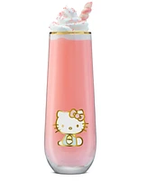 JoyJolt Hello Kitty Stay Gold Stemless Flutes, Set of 4