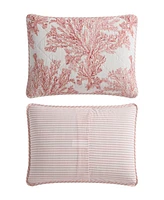 Tommy Bahama Home Coral Garden Reversible Piece Quilt Set