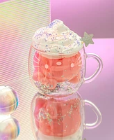 JoyJolt Hello Kitty 50th Anniversary Limited Edition 3D Double Wall Glass Mug