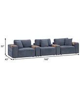 Nycolle 5-Pc. Modular Fabric Sectional with 2 Consoles, Created for Macy's