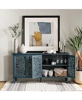 Hulala Home Ismenides Traditional 63”Wide Sideboard with Solid Wood Legs