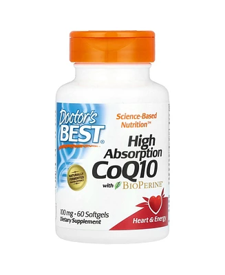 Doctor's Best High Absorption CoQ10 with BioPerine 100 mg