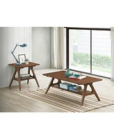 Streamdale Furniture Arona Mid-Century Modern Wood 3 Piece Coffee Table Set