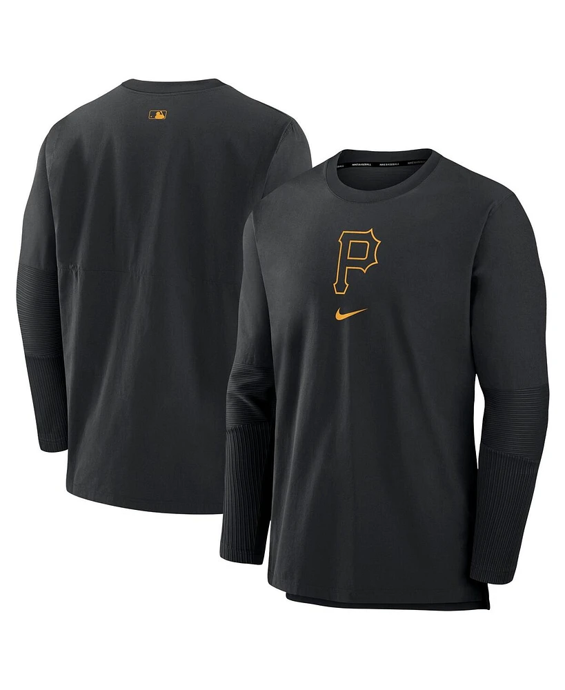 Nike Men's Black Pittsburgh Pirates Authentic Collection Player Performance Pullover Sweatshirt