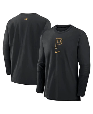 Nike Men's Black Pittsburgh Pirates Authentic Collection Player Performance Pullover Sweatshirt