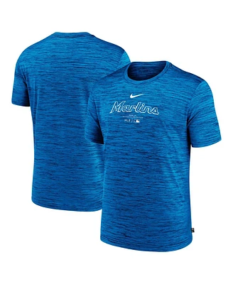 Nike Men's Blue Miami Marlins Authentic Collection Velocity Performance Practice T-Shirt