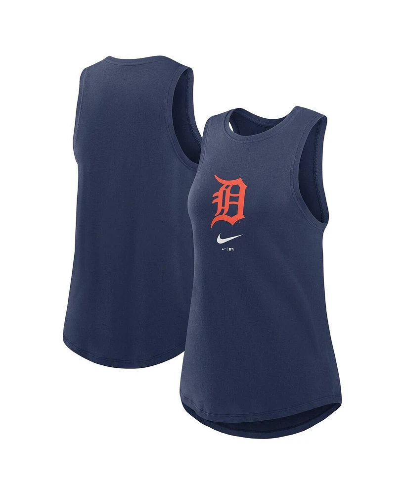 Nike Women's Navy Detroit Tigers Legacy Icon High Neck Fashion Tank Top