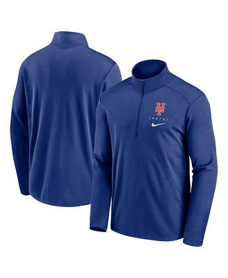 Nike Men's Royal New York Mets Franchise Logo Pacer Performance Half-Zip Top