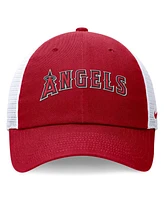 Nike Men's Red Los Angeles Angels Evergreen Wordmark Trucker Adjustable Hat