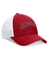 Nike Men's Red Los Angeles Angels Evergreen Wordmark Trucker Adjustable Hat