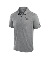 Fanatics Men's Gray Minnesota Vikings Front Office Tech Polo Shirt