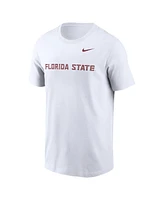 Nike Men's White Florida State Seminoles Primetime Evergreen Wordmark T-Shirt