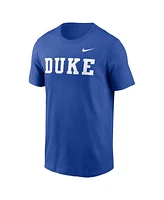 Nike Men's Royal Duke Blue Devils Primetime Evergreen Wordmark T-Shirt