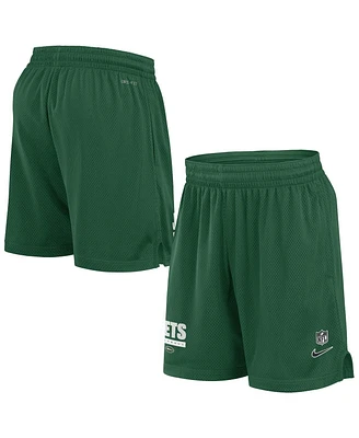 Nike Men's Green New York Jets 2024 Sideline Performance Mesh Shorts