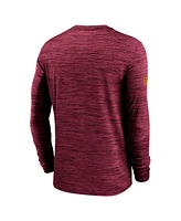 Nike Men's Burgundy Washington Commanders 2024 Sideline Velocity Performance Long Sleeve T-Shirt