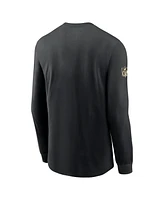 Nike Men's Black New Orleans Saints Sideline Performance Long Sleeve T-Shirt