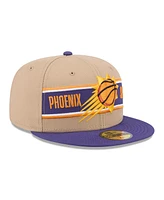 New Era Men's Tan/Purple Phoenix Suns 2024 Nba Draft 59FIFTY Fitted Hat