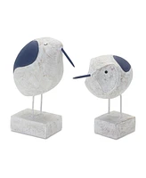 Slickblue Set of 2 Modern Bird Sculptures - Stylish Home and Garden Decor