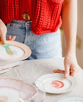 Yvonne Ellen Fishy Tea Plates, Set of 4