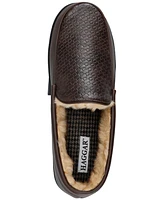 Haggar Men's Basketweave Embossed Venetian Indoor/Outdoor Slipper