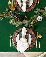 Design Imports Border Stripe Tablecloth