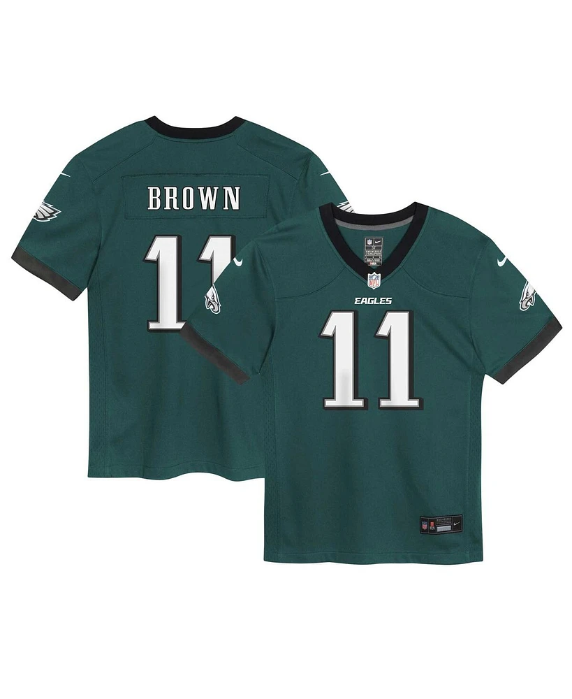 Nike Baby Boys and Girls A.j. Brown Midnight Green Philadelphia Eagles Game Jersey