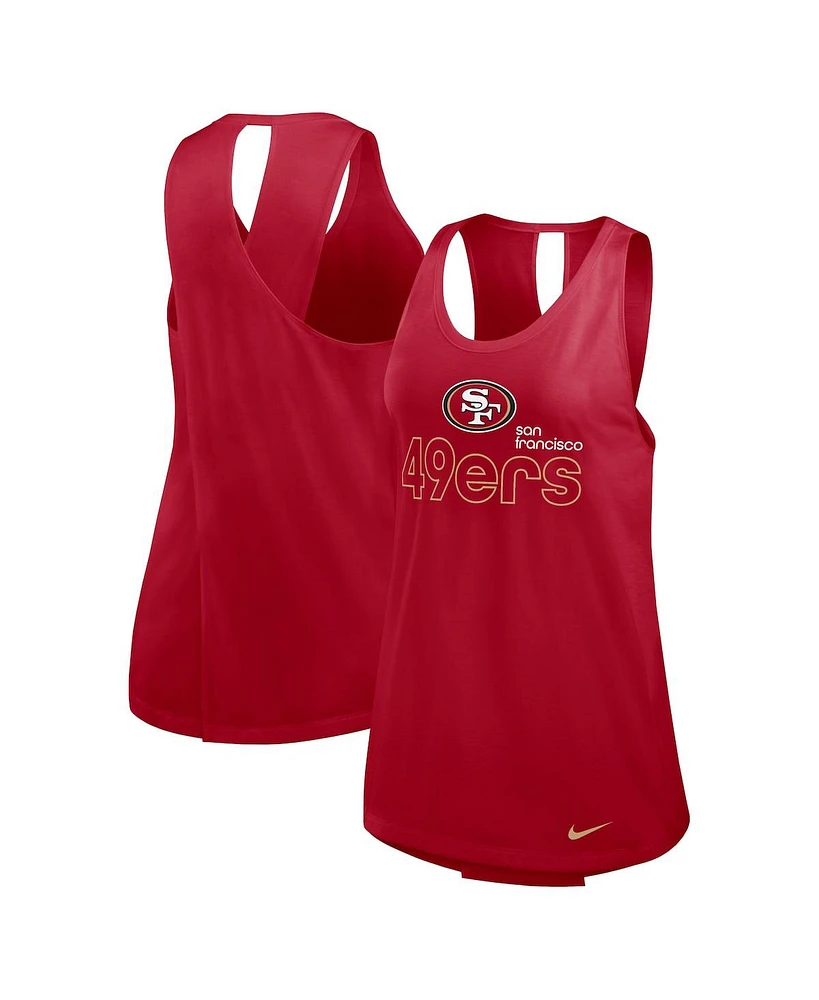 Nike Women's Scarlet San Francisco 49ers Performance Tank Top