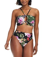 Bar Iii Womens Bandeau Halter Bikini Top Bottoms Created For Macys