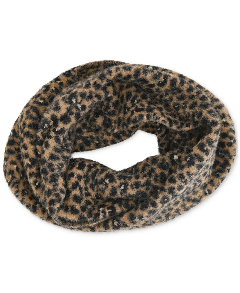 Dkny Women's Fuzzy Leopard-Print Loop Scarf