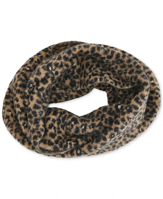 Dkny Women's Fuzzy Leopard-Print Loop Scarf