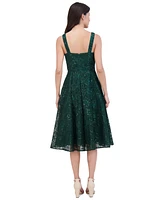 Eliza J Women's Sequin Soutache Sleeveless A-Line Dress