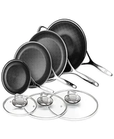 Livwell DiamondClad 9-Pc. Hybrid Nonstick Stainless Steel Frypan, Wok and Everything Pan Set