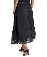 Dkny Women's Asymmetric Side-Slit Midi Skirt