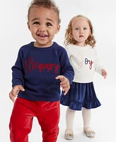 First Impressions Baby Boys Happy Sweater & Pants, 2 Piece Set, Created for Macy's