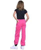 With Jules Big Girls Twill Cargo Jogger Pants