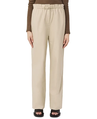 Frank and Oak Women's Annie Paper Bag Drawstring Cotton Pull-On Pants