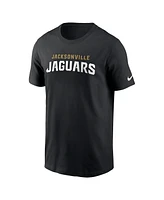 Nike Men's Black Jacksonville Jaguars Primetime Wordmark Essential T-Shirt