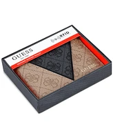 Guess Men's Quattro Patchwork Triangle Logo Wallet