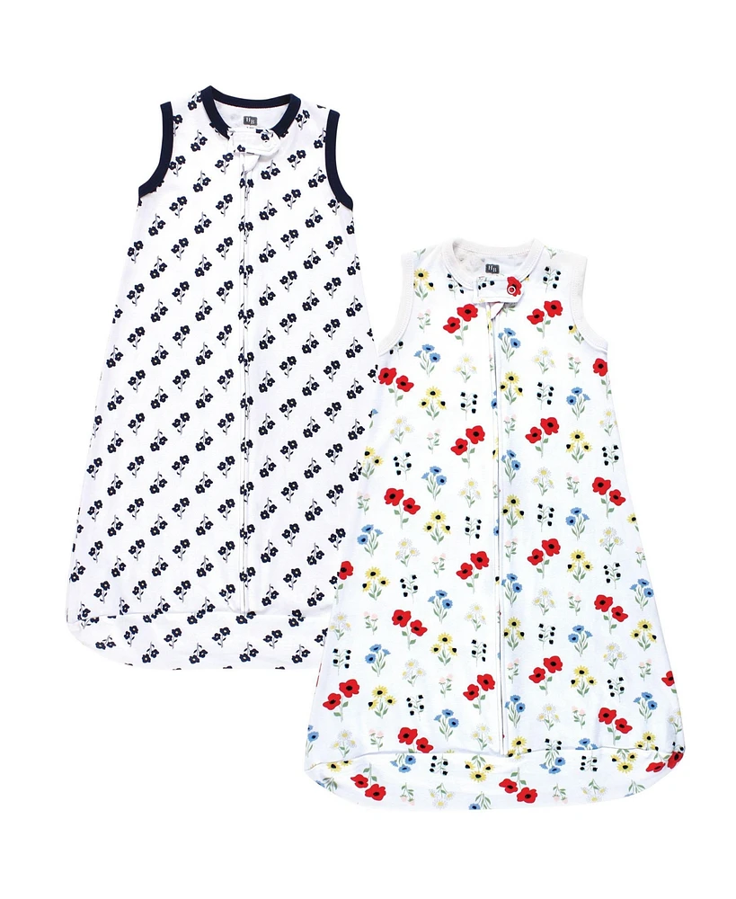 Hudson Baby Girls Interlock Cotton Sleeveless Sleeping Bag